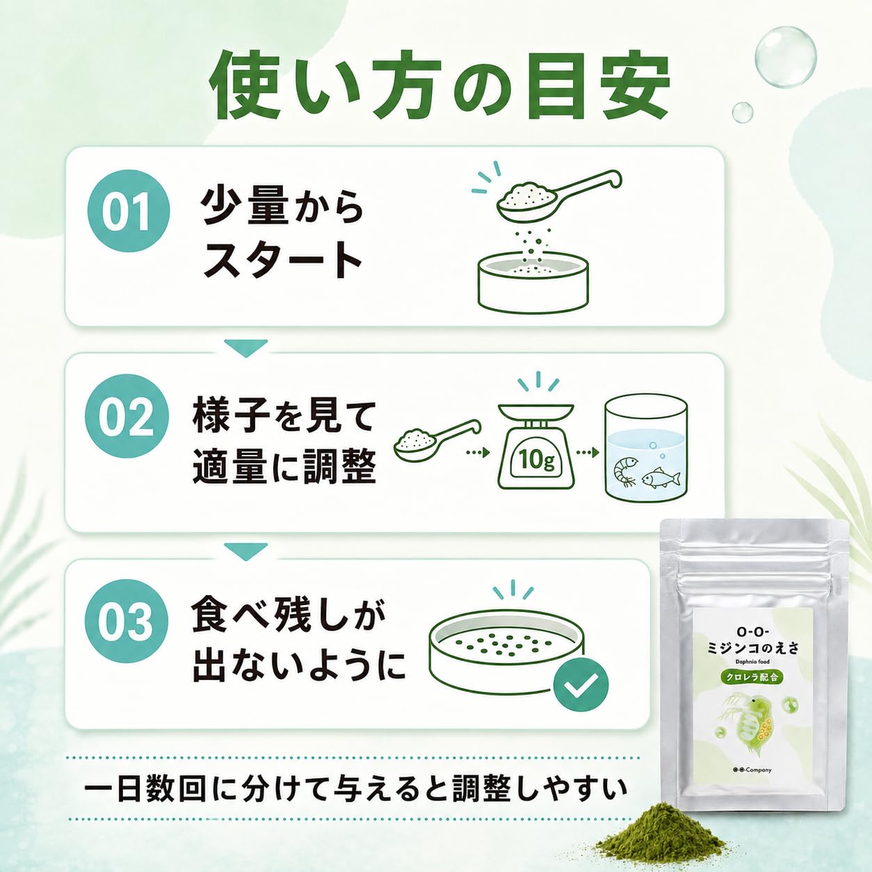 Amazon.co.jp: O-O-(オーオー) ミジンコのえさ 粉末タイプ 10g メダカ